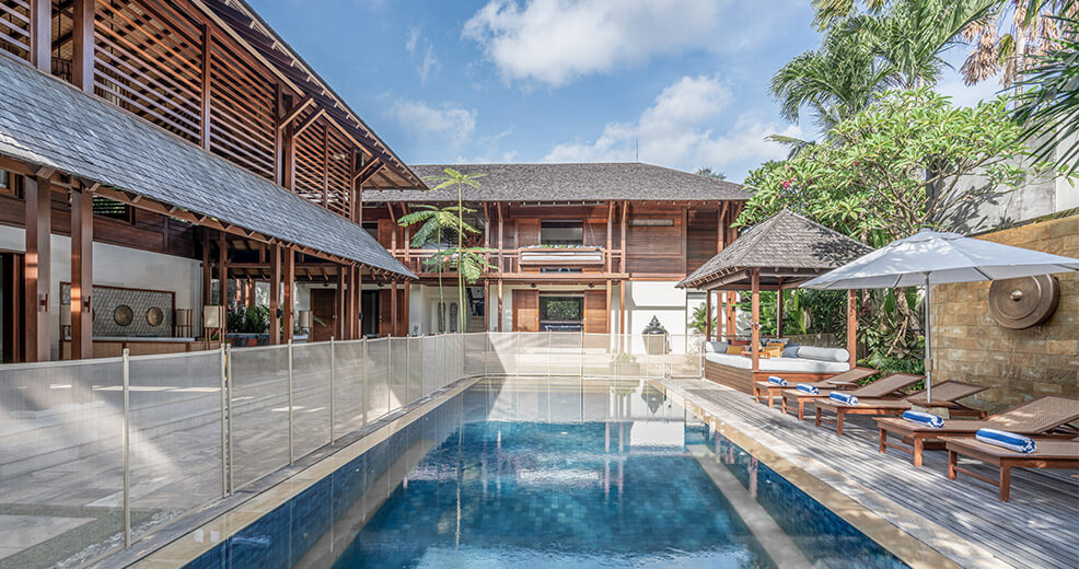 Villa Windu Sari - pool safety fence for kids