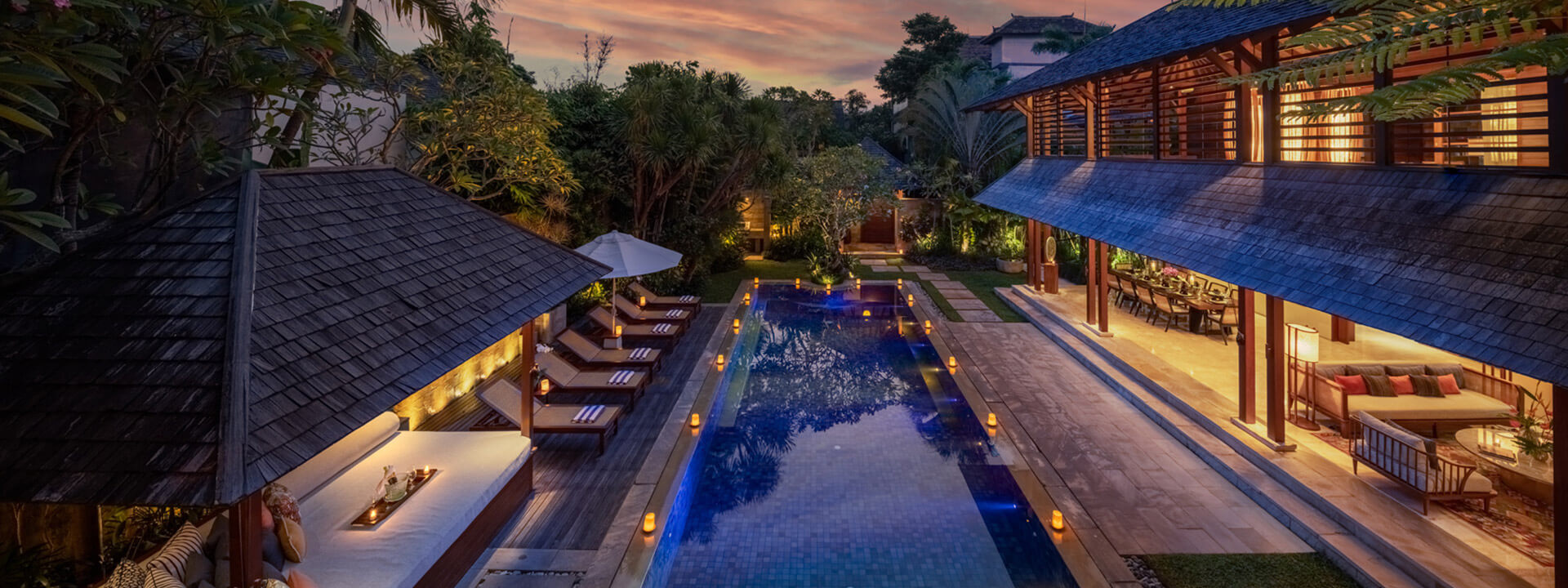 Villa Windu Sari - View from the main villa